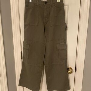 NWOT SO army green cargo high rise pants